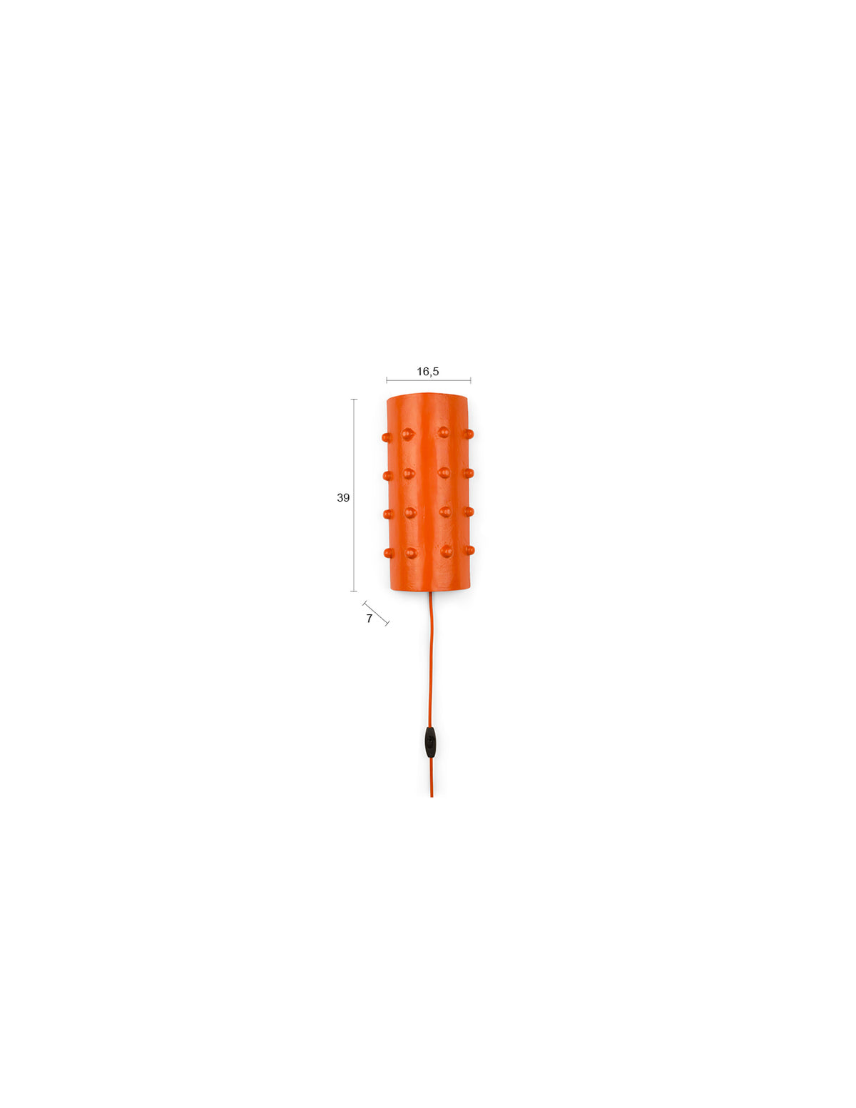 Pinch Me Wandleuchte in orange präsentiert im Onlineshop von KAQTU Design AG. Wandleuchte ist von Bold Monkey