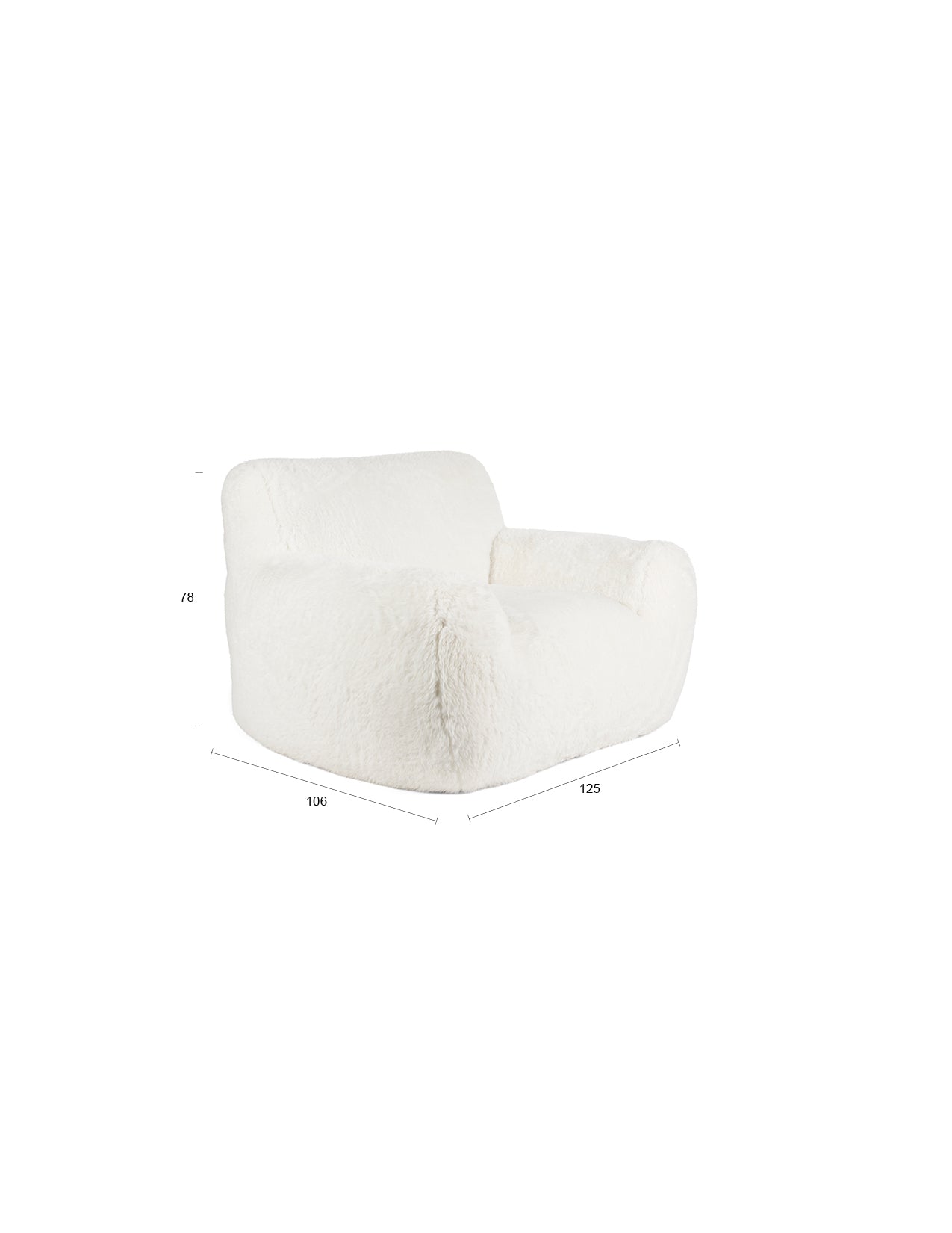 Entspannen Sie im Lounge Stuhl Cuddle the Yeti von Bold Monkey – ein einzigartiger, plüschiger Sessel, der Komfort und Eleganz perfekt kombiniert.