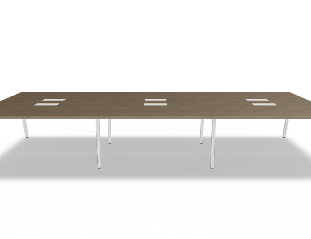 Ogi M Bench BOM33E3 - Doppelschreibtisch in Honigeiche präsentiert im Onlineshop von KAQTU Design AG. Schreibtisch ist von Mdd