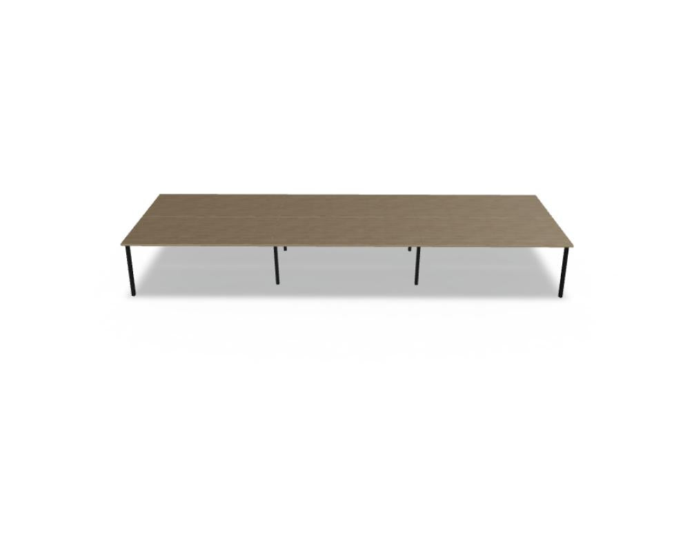 Ogi M Bench BOM35E3 - Doppelschreibtisch in Honigeiche präsentiert im Onlineshop von KAQTU Design AG. Schreibtisch ist von Mdd