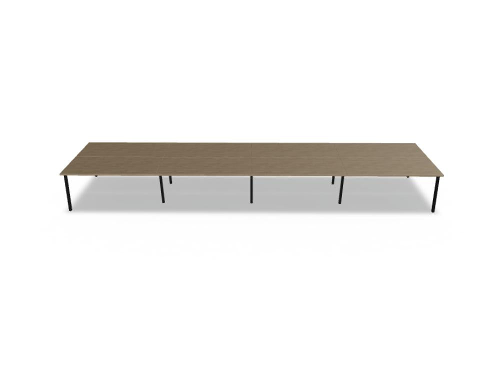 Ogi M Bench BOM46E4 - Doppelschreibtisch in Honigeiche präsentiert im Onlineshop von KAQTU Design AG. Schreibtisch ist von Mdd