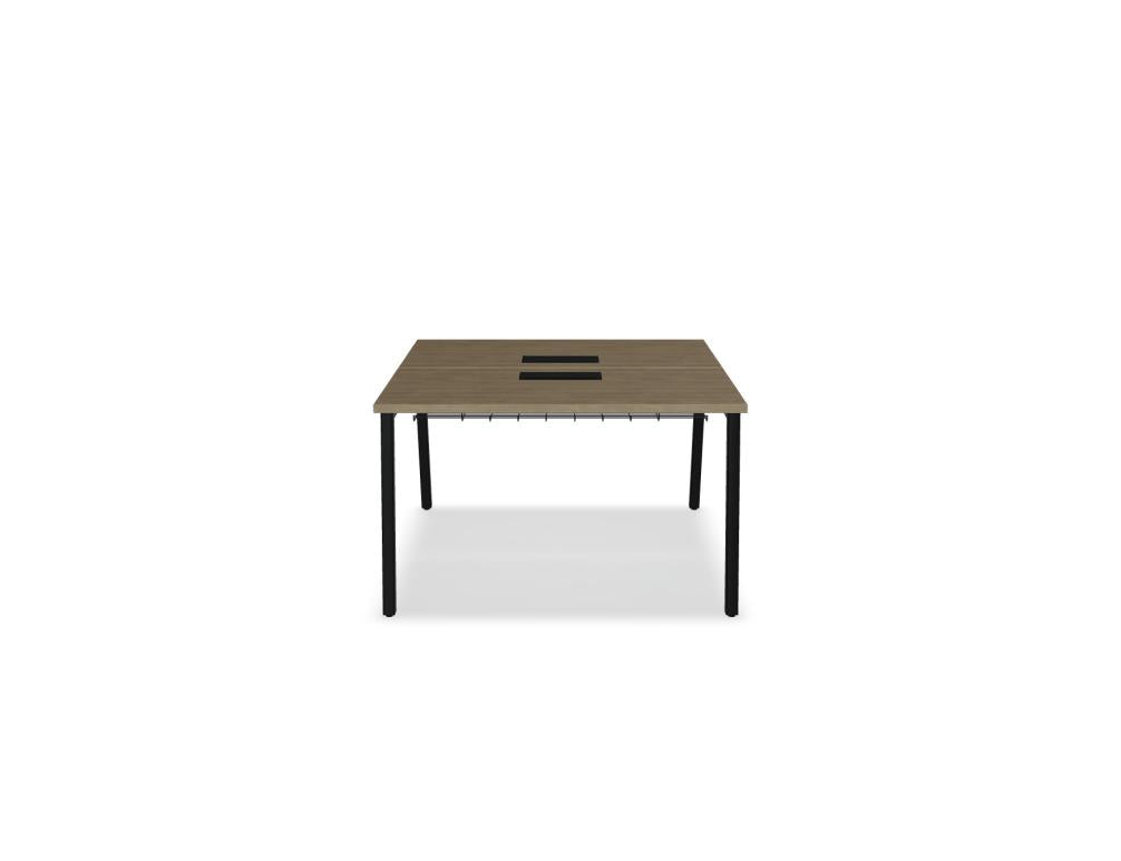 Ogi M Bench BOM52 - Doppelschreibtisch in Honigeiche präsentiert im Onlineshop von KAQTU Design AG. Schreibtisch ist von Mdd