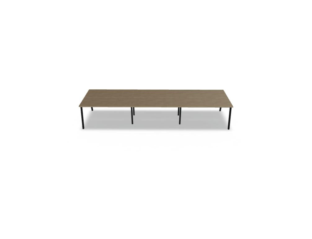 Ogi M Bench BOM54E3 - Doppelschreibtisch in Honigeiche präsentiert im Onlineshop von KAQTU Design AG. Schreibtisch ist von Mdd