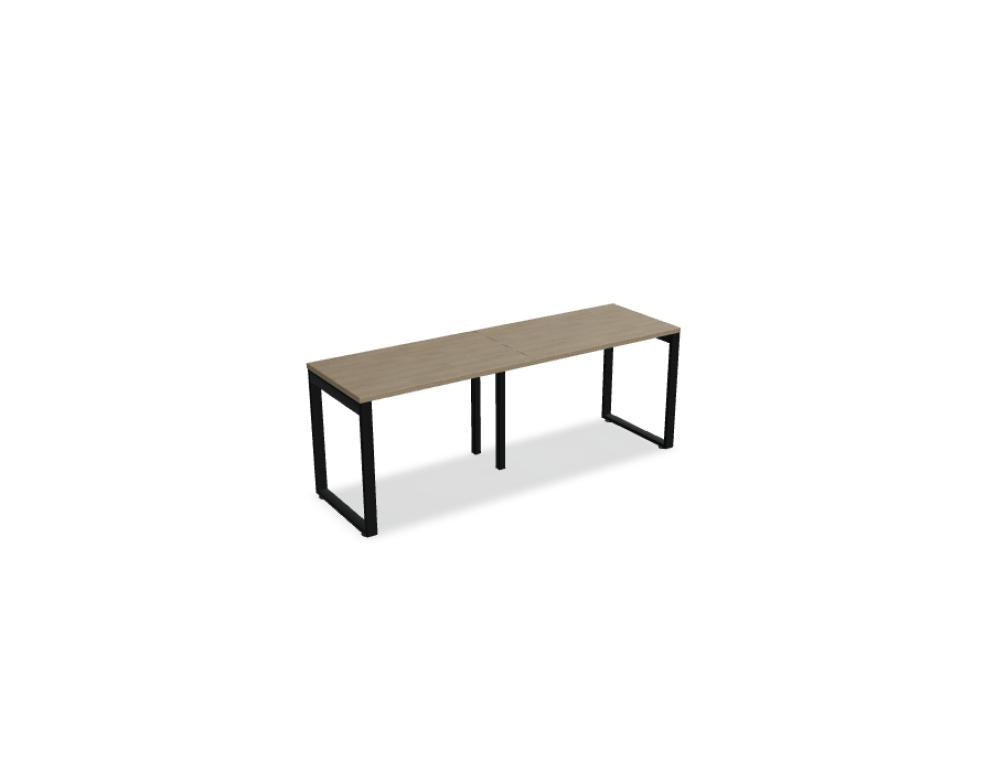 Ogi Q BOQ10E2 - Schreibtisch in Honigeiche präsentiert im Onlineshop von KAQTU Design AG. Schreibtisch ist von Mdd