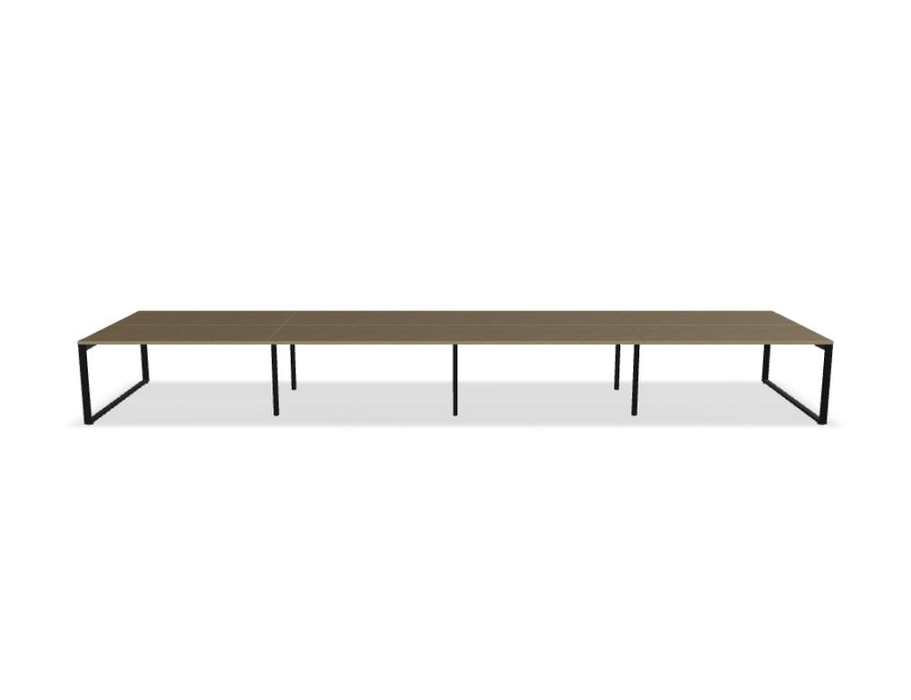 Ogi Q Bench BOQ34E4 - Doppelschreibtisch in Honigeiche präsentiert im Onlineshop von KAQTU Design AG. Schreibtisch ist von Mdd