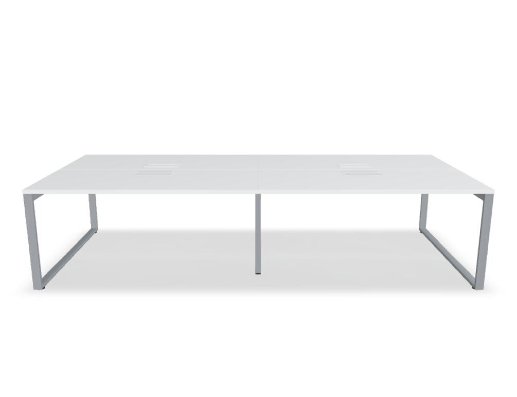 Ogi Q Bench BOQ46E2 - Doppelschreibtisch in Honigeiche präsentiert im Onlineshop von KAQTU Design AG. Schreibtisch ist von Mdd