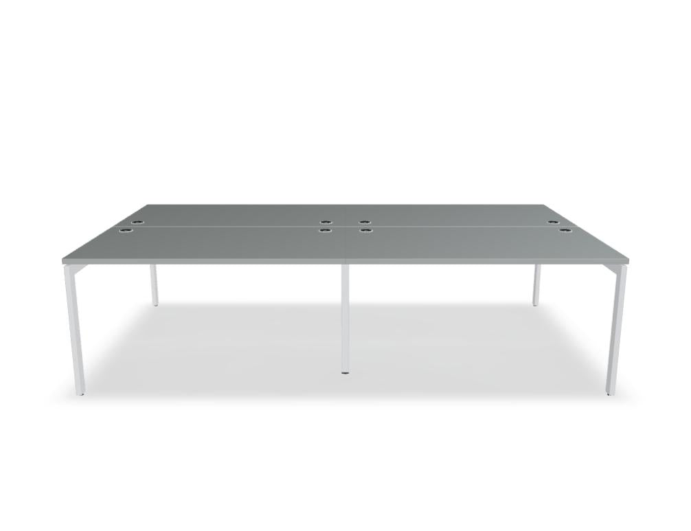 Ogi U Bench BOU33E2 - Doppelschreibtisch in Honigeiche präsentiert im Onlineshop von KAQTU Design AG. Schreibtisch ist von Mdd