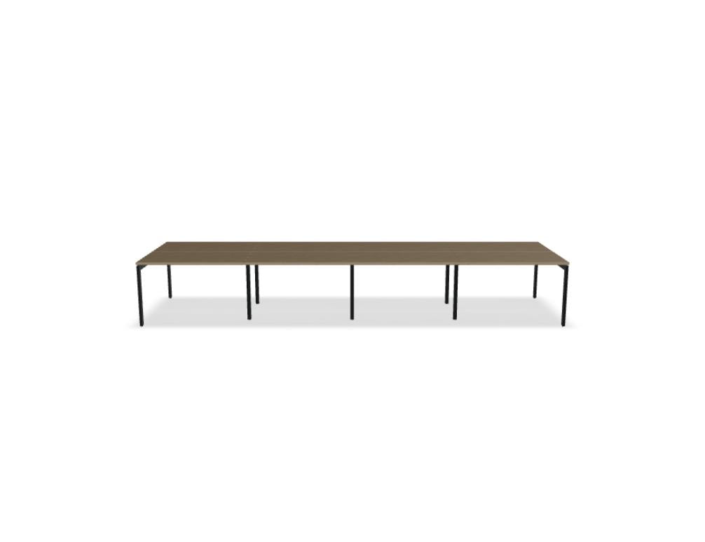 Ogi U Bench BOU42E4 - Doppelschreibtisch in Honigeiche präsentiert im Onlineshop von KAQTU Design AG. Schreibtisch ist von Mdd