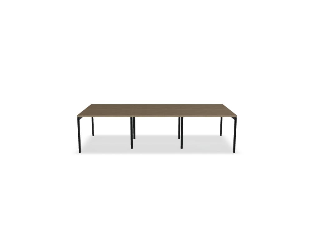Ogi U Bench BOU48E3 - Doppelschreibtisch in Honigeiche präsentiert im Onlineshop von KAQTU Design AG. Schreibtisch ist von Mdd