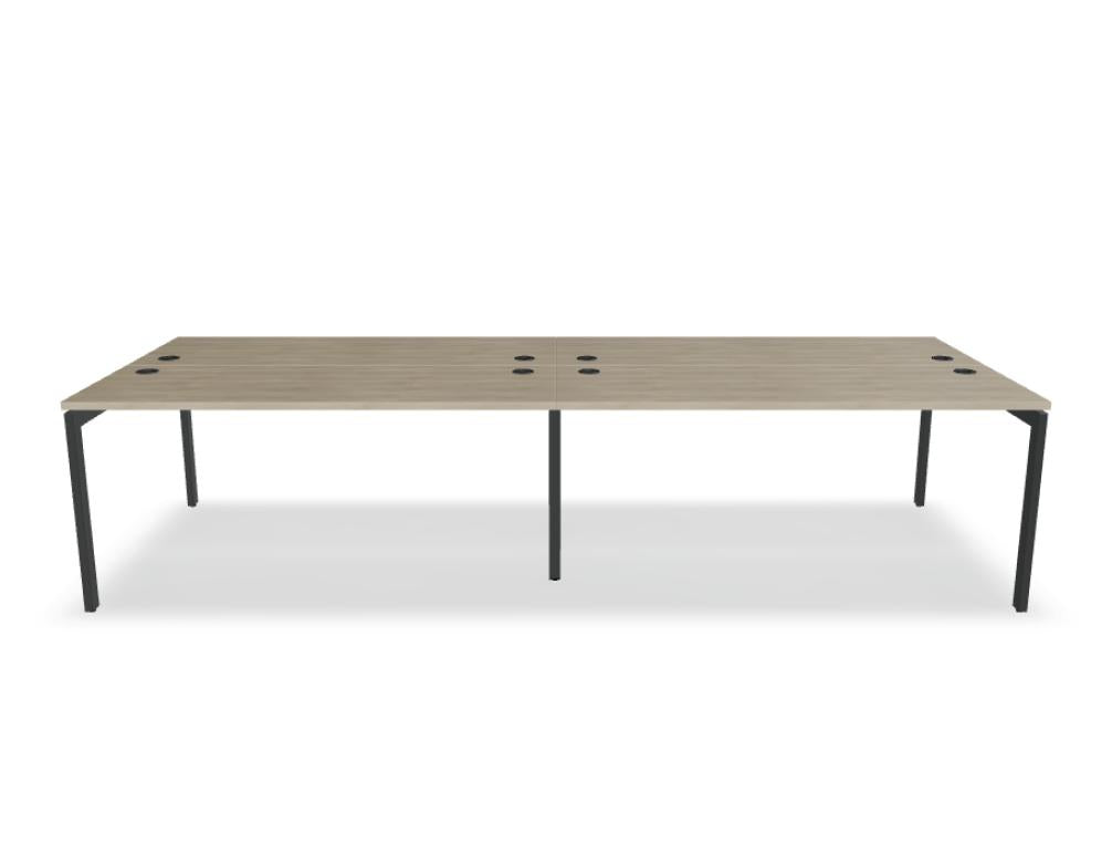 Ogi U Bench BOU56E2 - Doppelschreibtisch in Honigeiche präsentiert im Onlineshop von KAQTU Design AG. Schreibtisch ist von Mdd