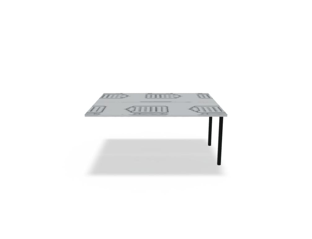 Ogi Q Bench BOX56 - Doppelschreibtisch in Honigeiche präsentiert im Onlineshop von KAQTU Design AG. Schreibtisch ist von Mdd