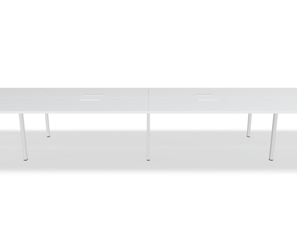Ogi Y Bench BOY34E4 - Doppelschreibtisch in Honigeiche präsentiert im Onlineshop von KAQTU Design AG. Schreibtisch ist von Mdd