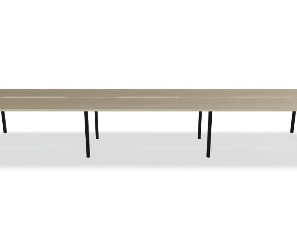 Ogi Y Bench BOY46E3 - Doppelschreibtisch in Honigeiche präsentiert im Onlineshop von KAQTU Design AG. Schreibtisch ist von Mdd