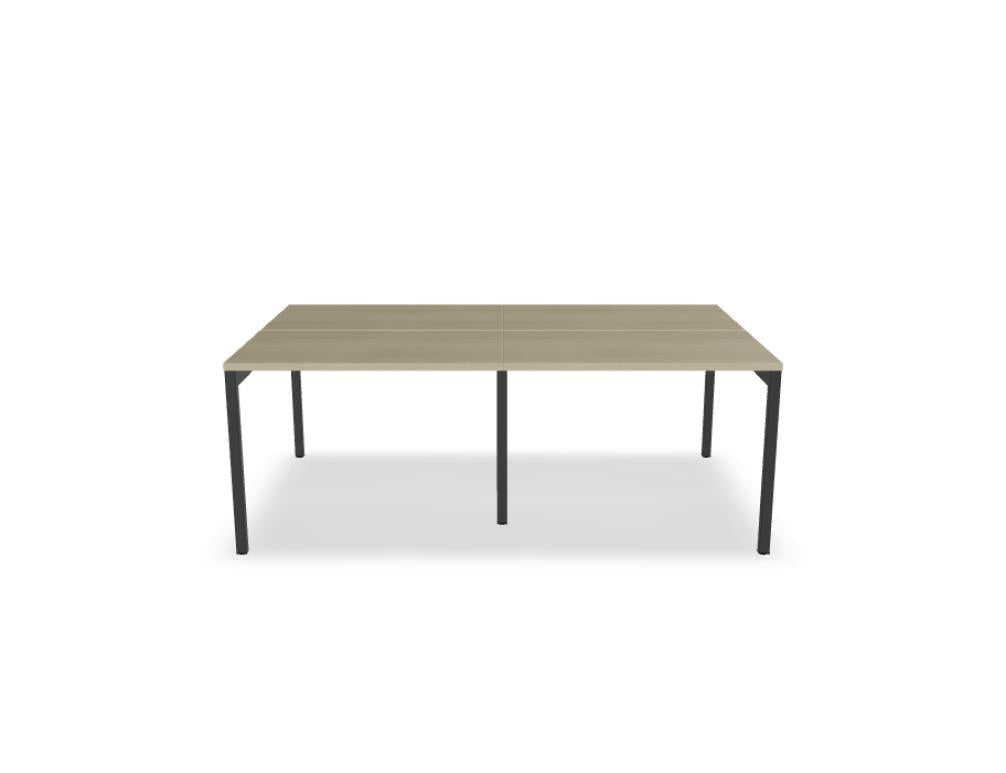 Ogi Y Bench BOY50E2 - Doppelschreibtisch in Honigeiche präsentiert im Onlineshop von KAQTU Design AG. Schreibtisch ist von Mdd