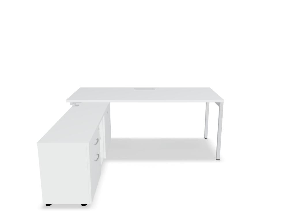 Ogi Y BOYL21 - Schreibtisch mit Schrank in präsentiert im Onlineshop von KAQTU Design AG. Schreibtisch ist von Mdd