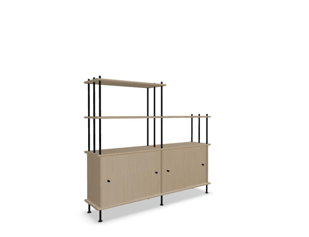 Bava BV16P21 - Holz-Halbregal in Eiche Natur präsentiert im Onlineshop von KAQTU Design AG. Standregal ist von Tamo