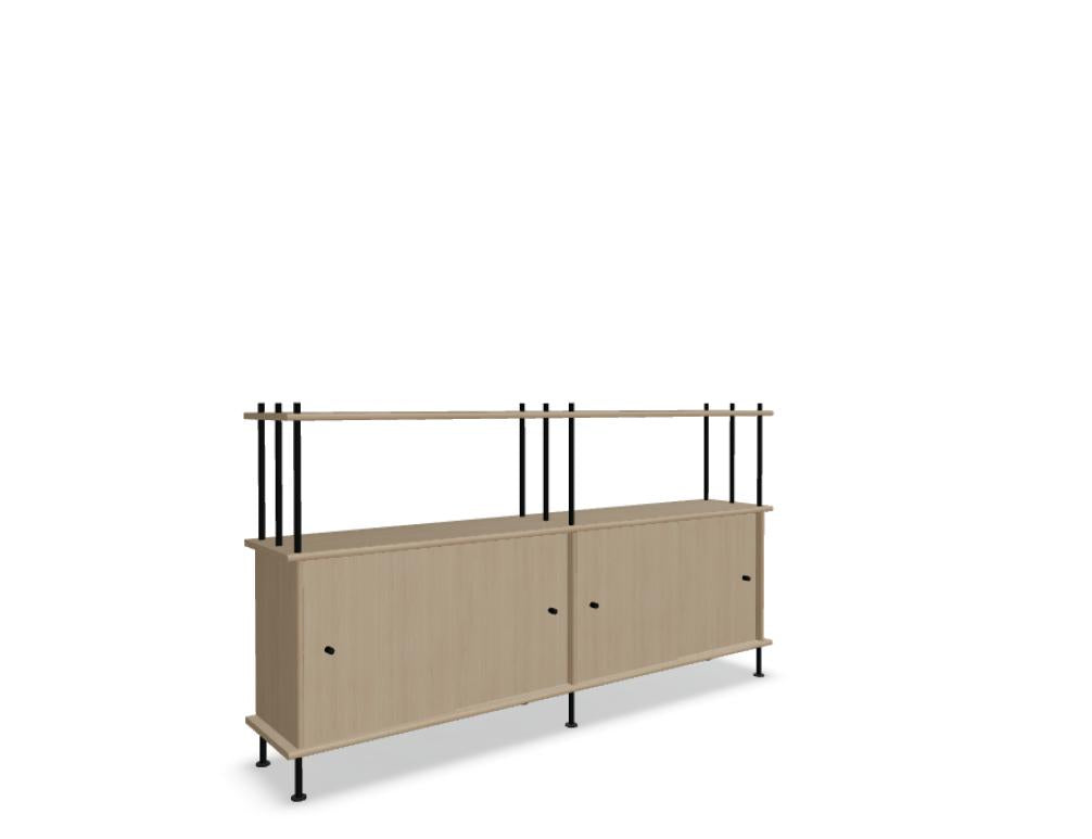 Bava BV20P11 - Holz-Halbregal in Eiche Natur präsentiert im Onlineshop von KAQTU Design AG. Standregal ist von Tamo