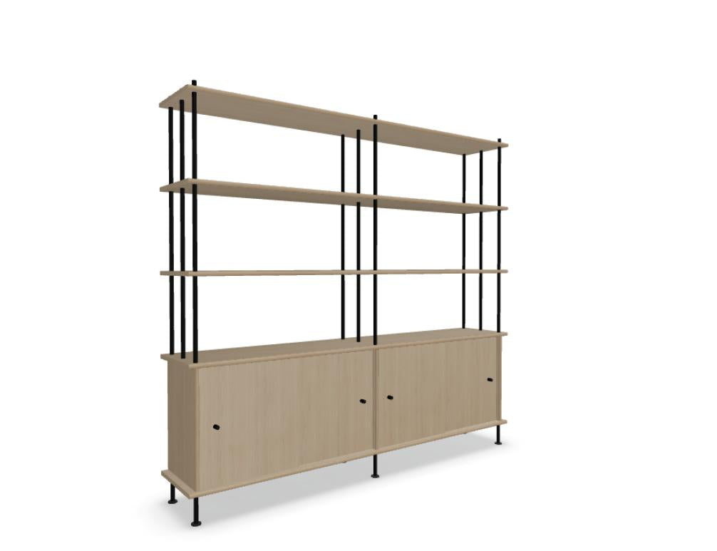 Bava BV20P33 - Holz-Halbregal in Eiche Natur präsentiert im Onlineshop von KAQTU Design AG. Standregal ist von Tamo