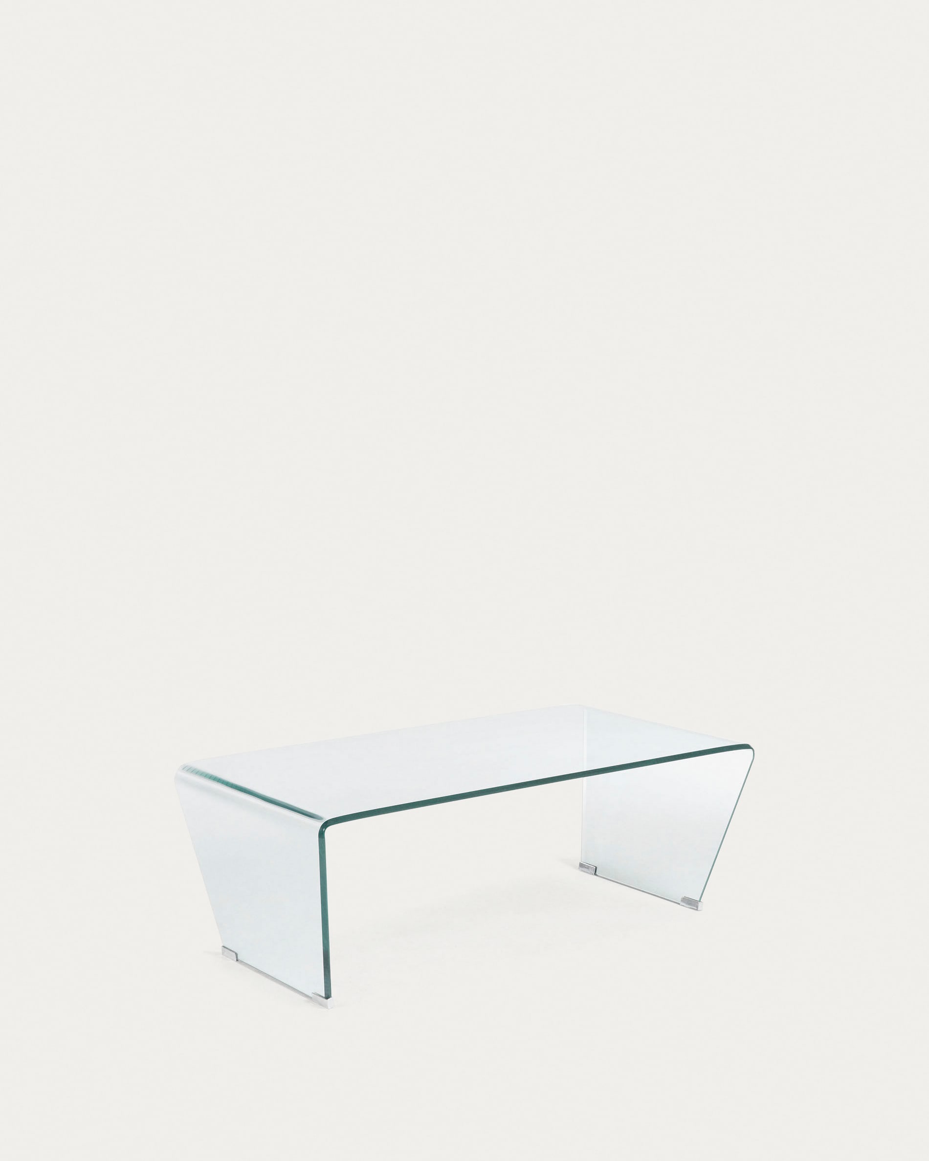 3D-Modell des eleganten, minimalistischen Burano Couchtischs aus Glas, 120x60 cm, ideal für stilvolle Wohnräume.