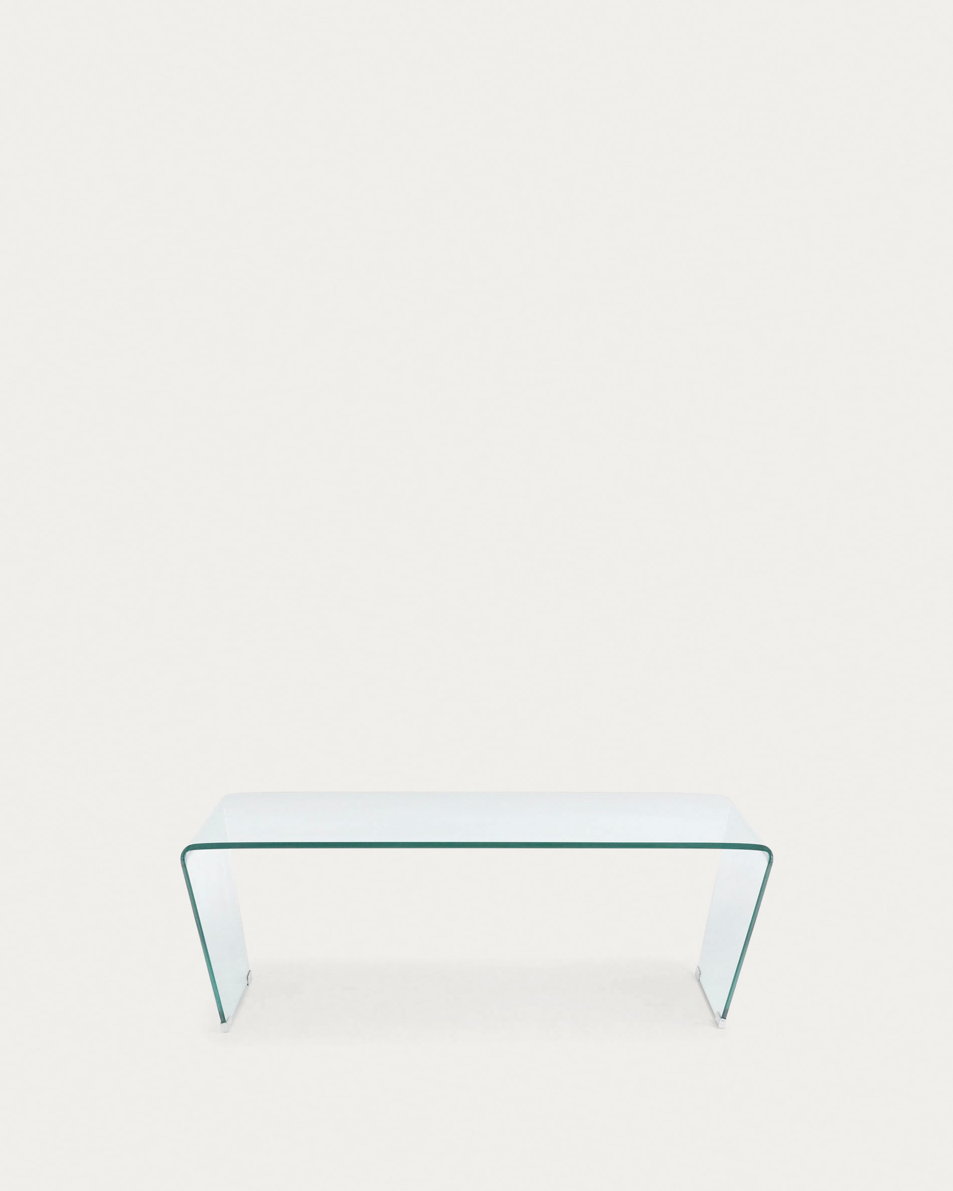 Eleganter Couchtisch Burano aus Glas, 120x60 cm, von Kave Home. Perfekt für moderne und geschmackvolle Wohnbereiche.