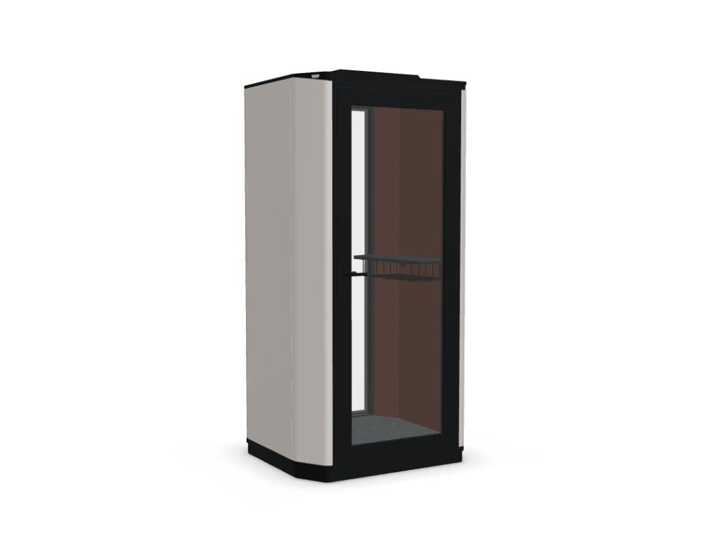 Coda CD01Q - Ein-Personen-Akustikkabine in Anthrazit präsentiert im Onlineshop von KAQTU Design AG. Telefonkabine ist von Mdd
