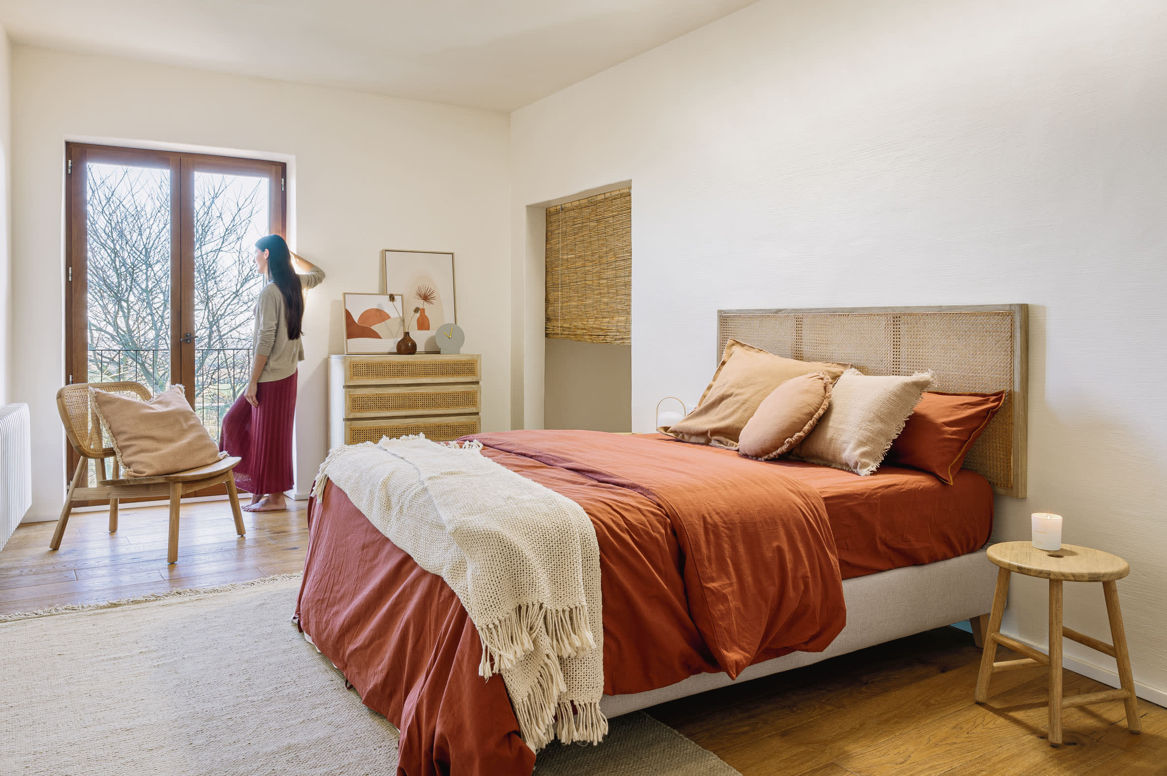 Weiche und langlebige Kissenfüllung Ø 45 cm von Kave Home, ideal für Ihre Kissenbezüge, hochwertig und komfortabel.