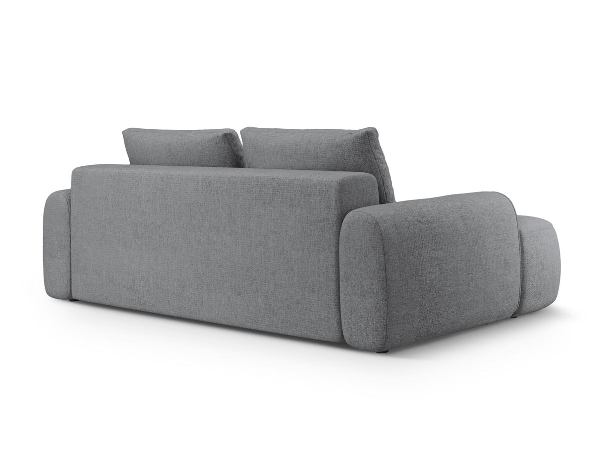 Linz Sofa mit Schlaffunktion und Stauraumbox 4 Sitzer 100cm in Grey-Sorella präsentiert im Onlineshop von KAQTU Design AG. Bettsofa ist von Cosmopolitan Design