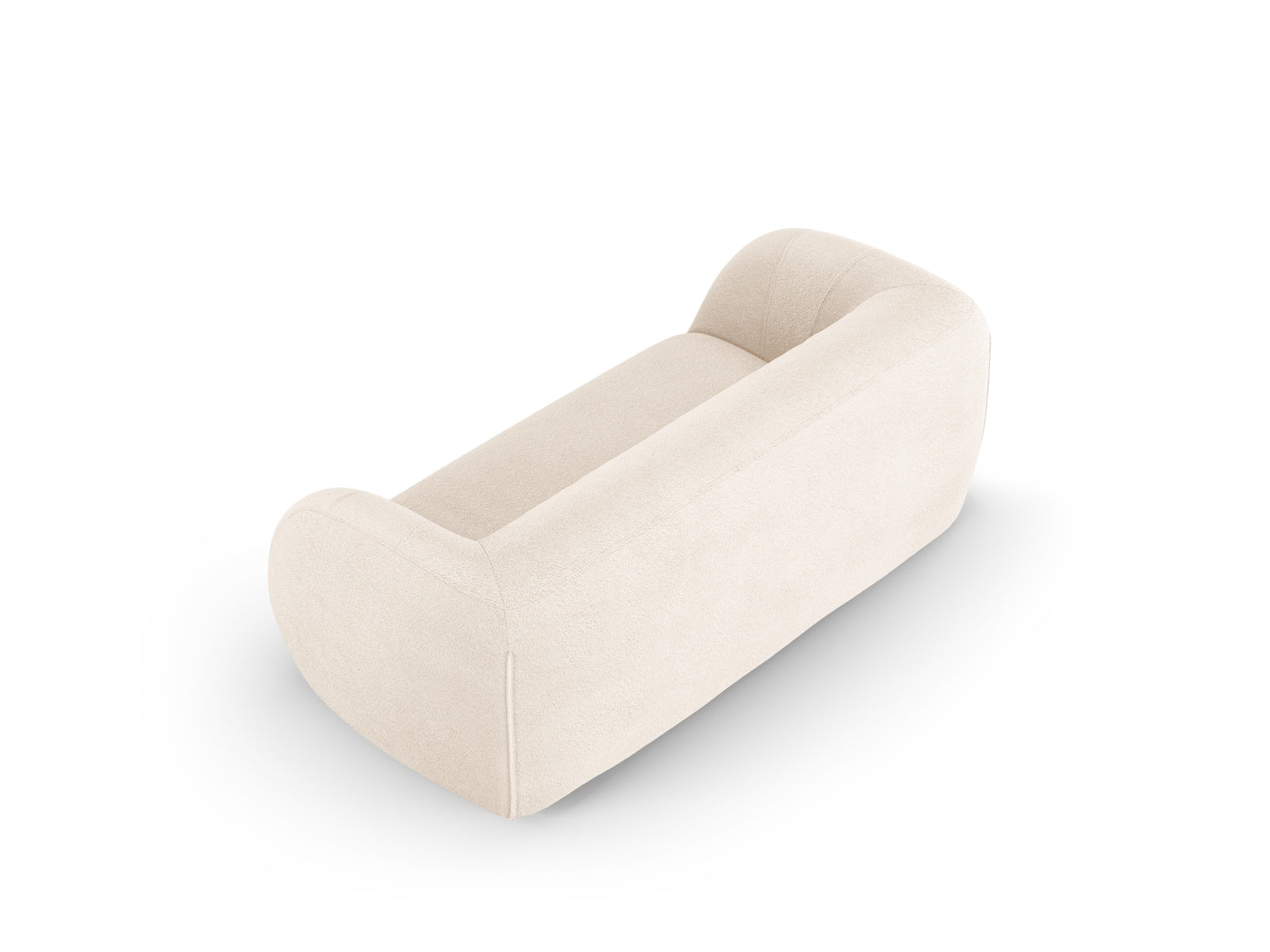 Elegantes 2-Sitzer Sofa "Essen" in weichem Boucle-Stoff, ideal für moderne Wohnräume und stilvolle Akzente von Cosmopolitan Design.