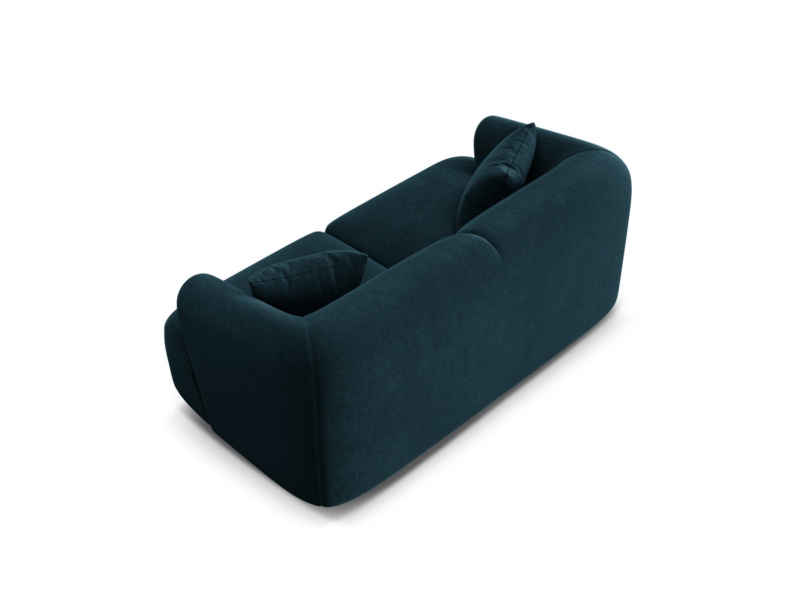 Modulares 2-Sitzer Sofa Campi in trendigem Petrol, perfekt für gemütliche Abende und stilvolle Einrichtungsideen.
