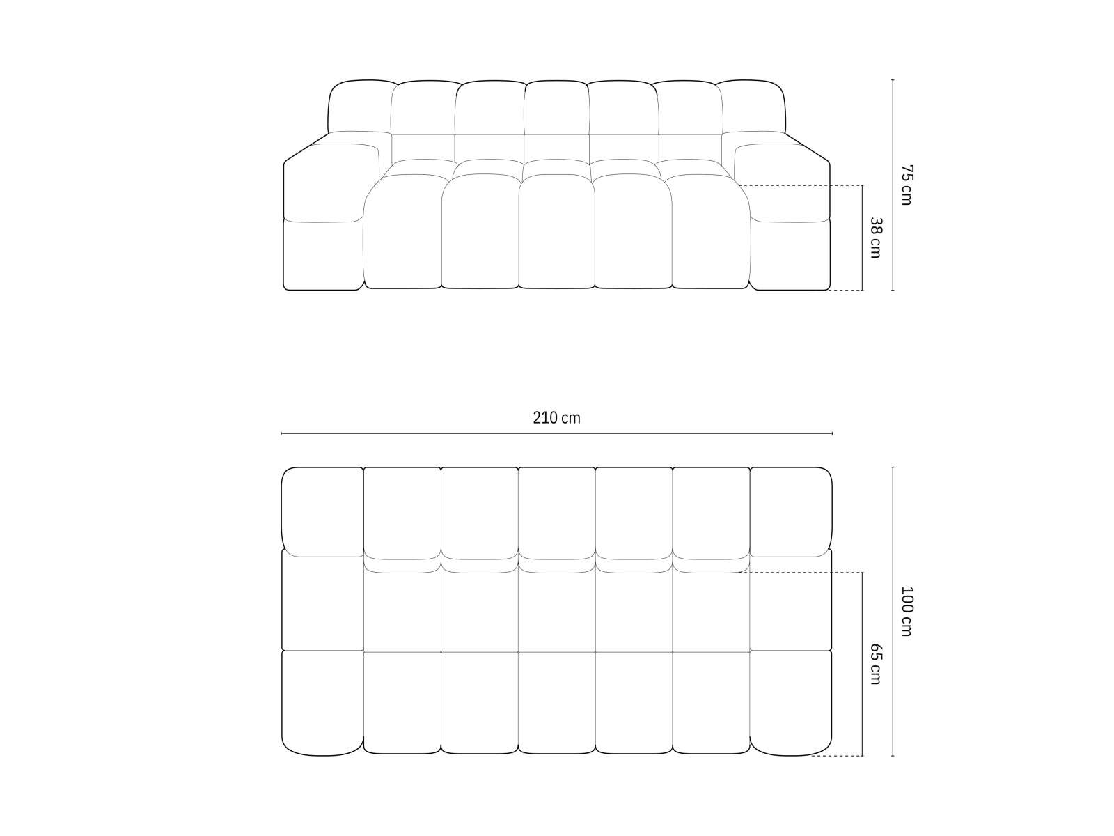Modernes 2-Sitzer Sofa Hawaii in zartem Pistaziengrün, gefertigt aus hochwertigem Magic Velvet, perfekt für gemütliche und stilvolle Einrichtungen.