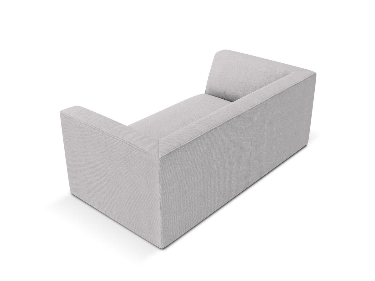 2-Sitzer Sofa Siena in Light Beige-Scala mit strukturiertem Cordstoff, Massivholzrahmen und schwarzen Kunststoffbeinen, urbanes Design.