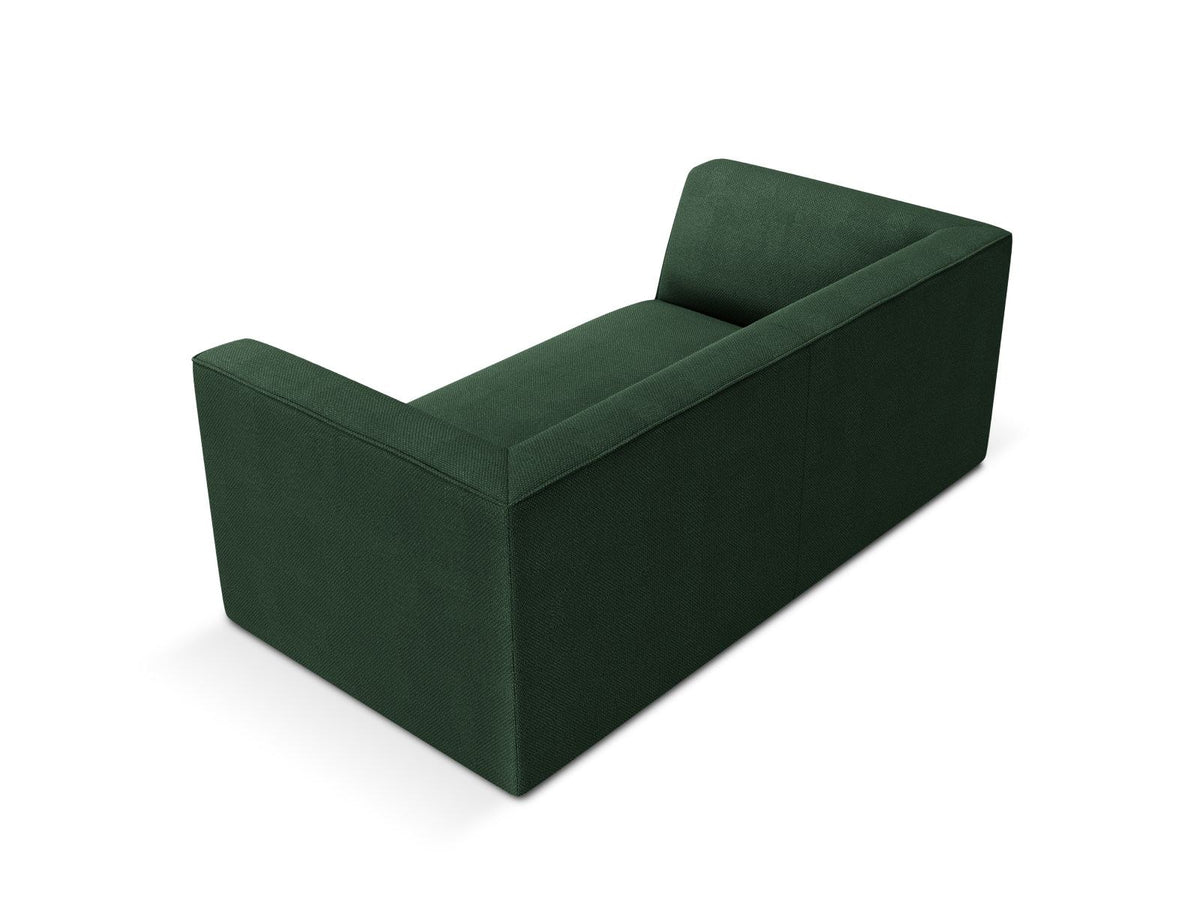 2-Sitzer Sofa Siena in Light Beige-Scala mit strukturiertem Cordstoff, Massivholzrahmen und schwarzen Kunststoffbeinen, urbanes Design.