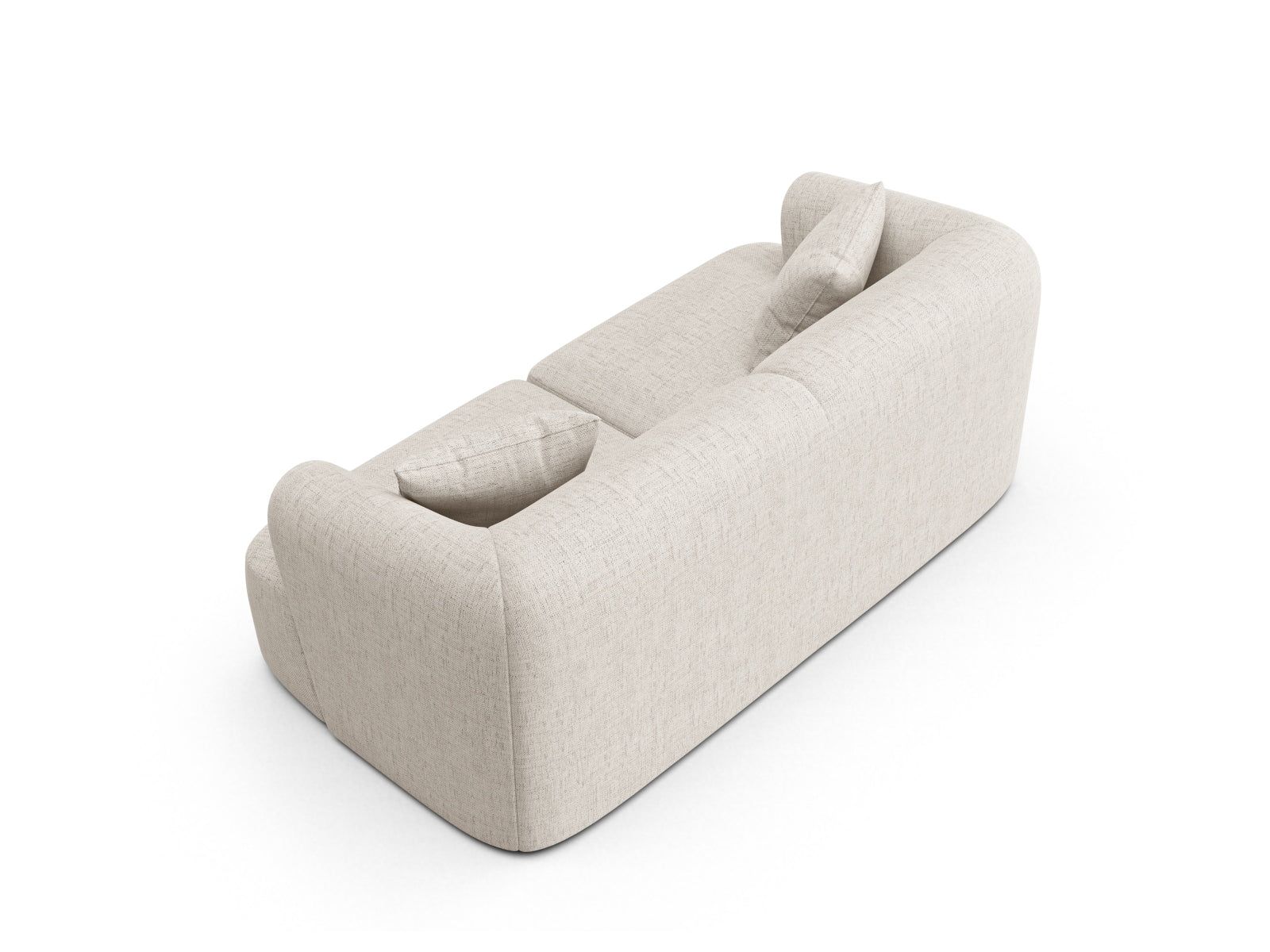 Stylisches 2-Sitzer Sofa Campi in neutralem Beige, perfekt für zeitgemäße Interiors und entspannte Atmosphäre.