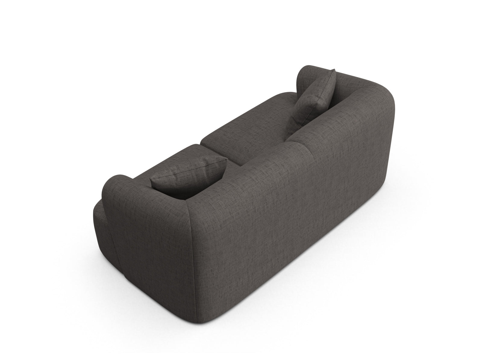 Stylisches 2-Sitzer Sofa Campi in zeitlosem Grau, perfekt für gemütliche Abende und modernes Wohndesign, erhältlich bei KAQTU.