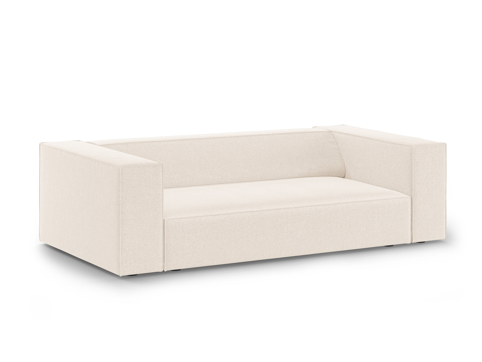 Elegantes Arendal 2-Sitzer Sofa in hellem Beige, stilvoll und modern, ideal für jedes Wohnzimmer, präsentiert von Cosmopolitan Design.