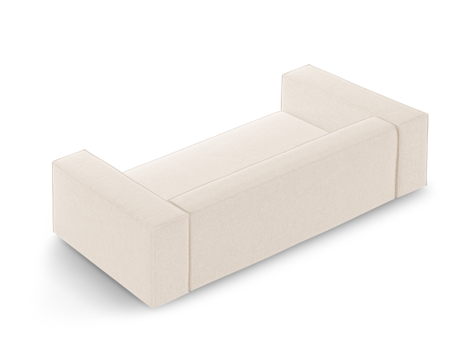 Modernes 2-Sitzer Sofa Arendal in sanftem Beige, perfekt für stilvolle Wohnräume, entworfen von Cosmopolitan Design.