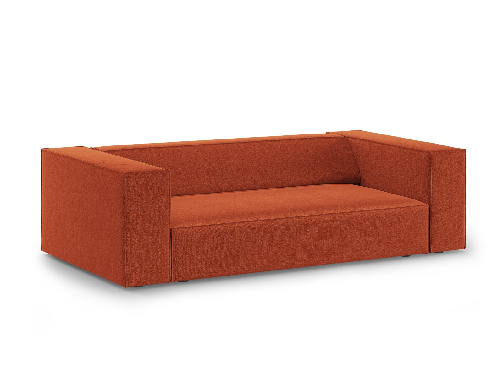 Elegantes Arendal 2-Sitzer Sofa in warmem Terracotta, stilvoll und modern, ideal für jedes Wohnzimmer. Entdecken Sie Komfort und Design.