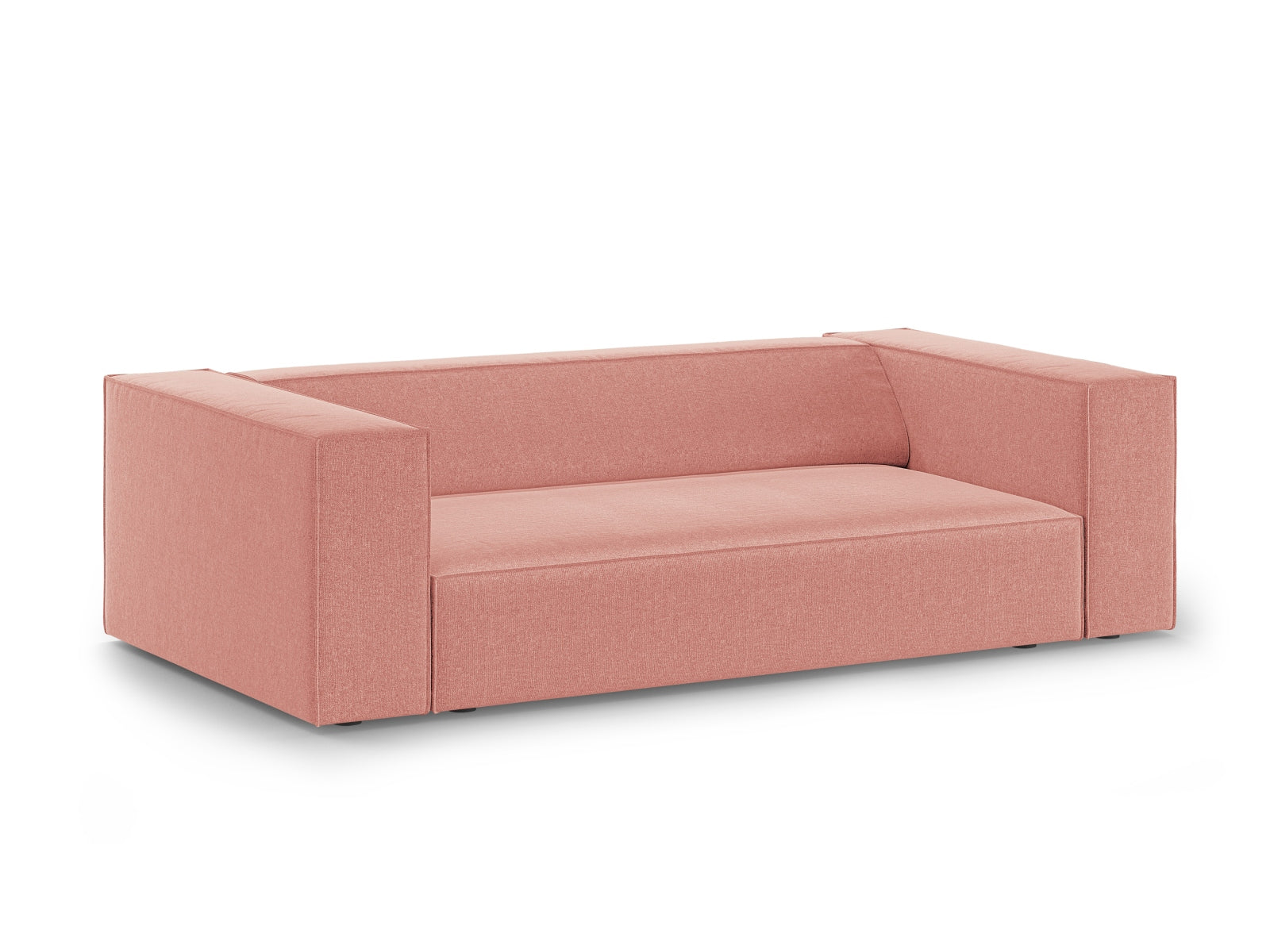Elegantes Arendal 2-Sitzer Sofa in sanftem Pink, stilvoll und modern, ideal für jedes Wohnzimmer, präsentiert von Cosmopolitan Design.