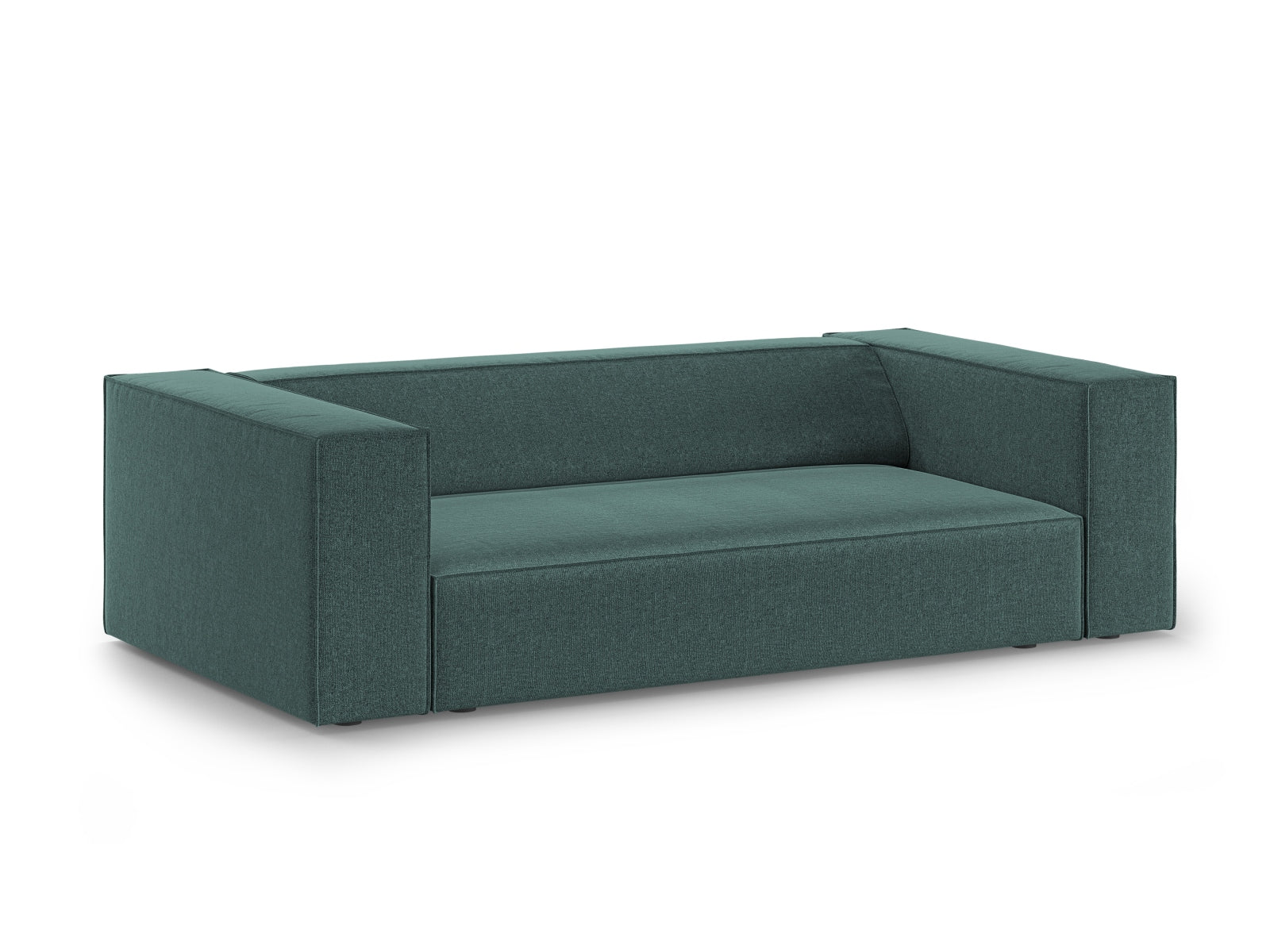 Elegantes Arendal 2-Sitzer Sofa in Petrol-Haga, stilvoll und modern, ideal für jedes Wohnzimmer, erhältlich bei KAQTU Design AG.