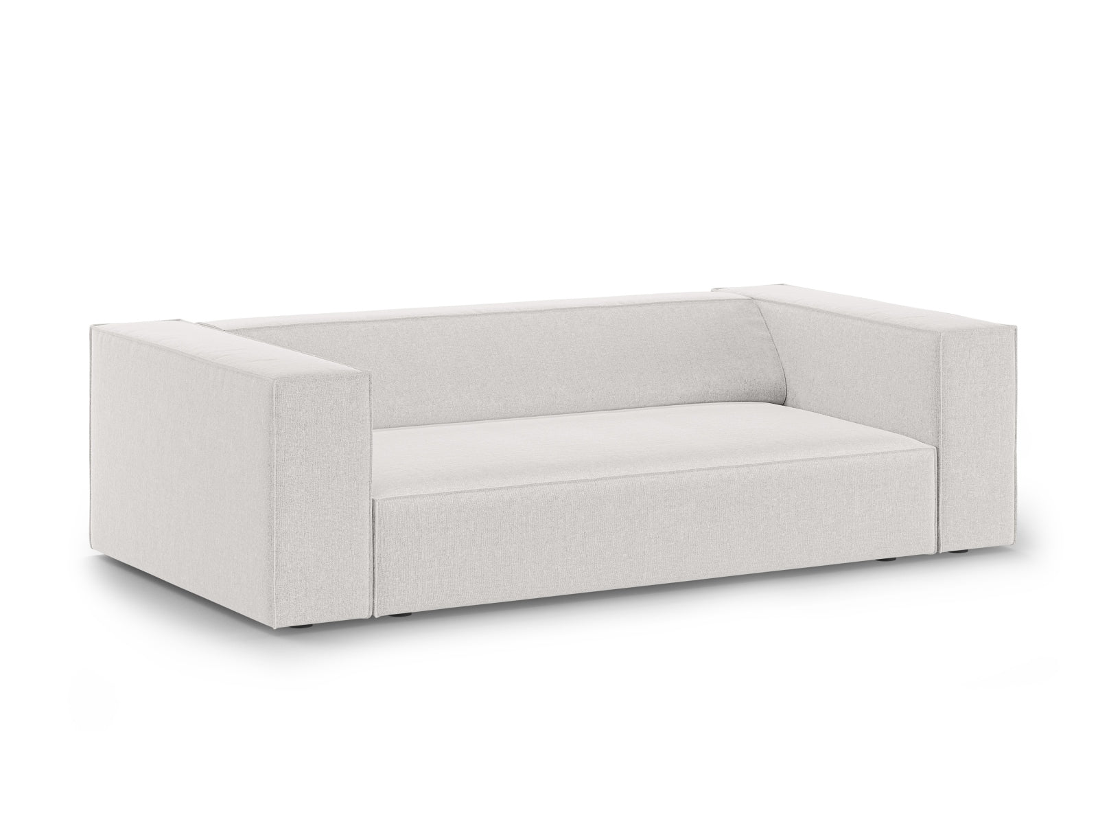 Elegantes Arendal 2-Sitzer Sofa in hellem Grau, stilvoll und modern, ideal für jedes Wohnzimmer, erhältlich bei KAQTU Design AG.