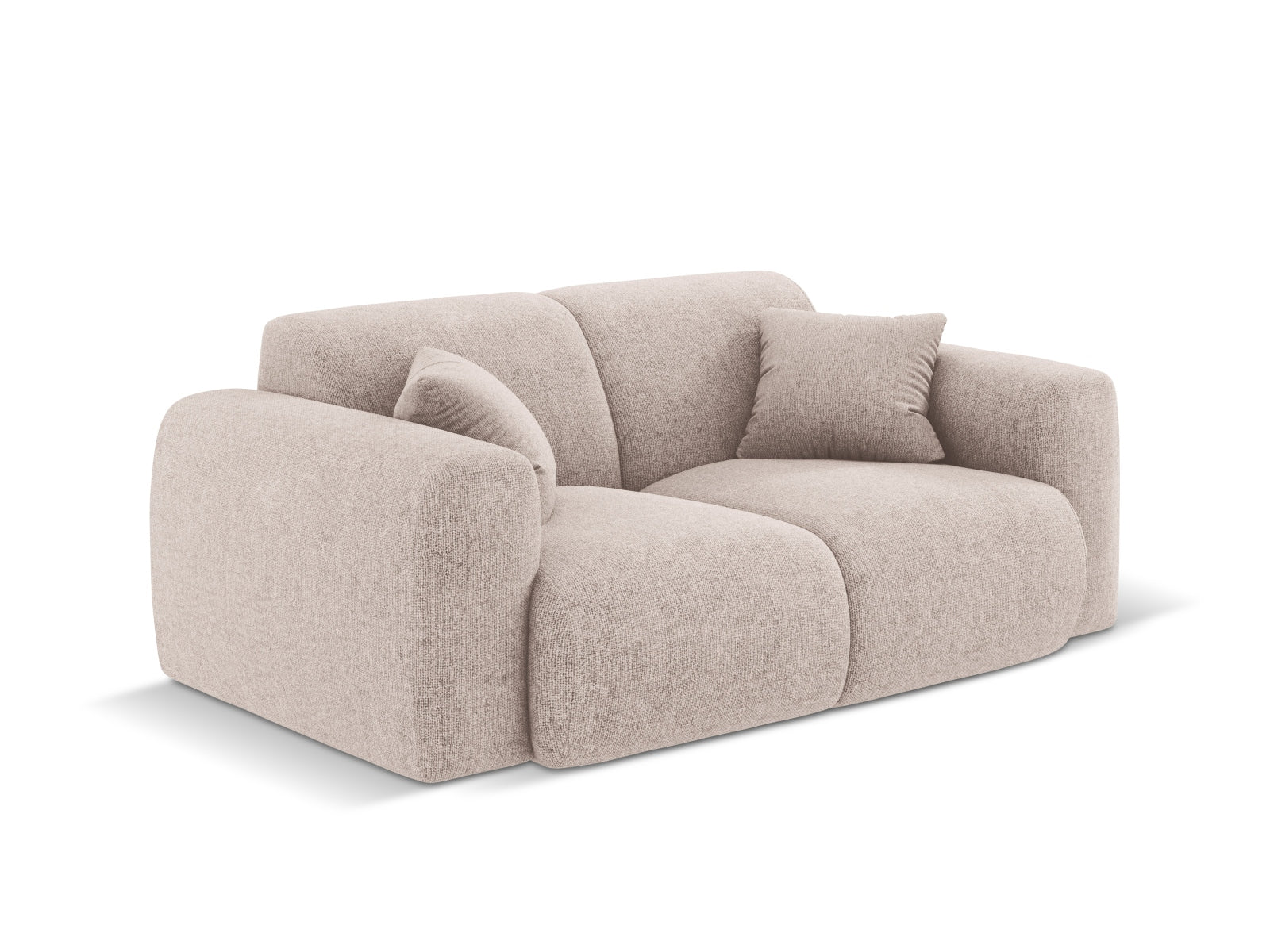 Elegantes 2-Sitzer Sofa Nolio in Beige von Cosmopolitan Design, perfekt für stilvolle und einladende Wohnbereiche.