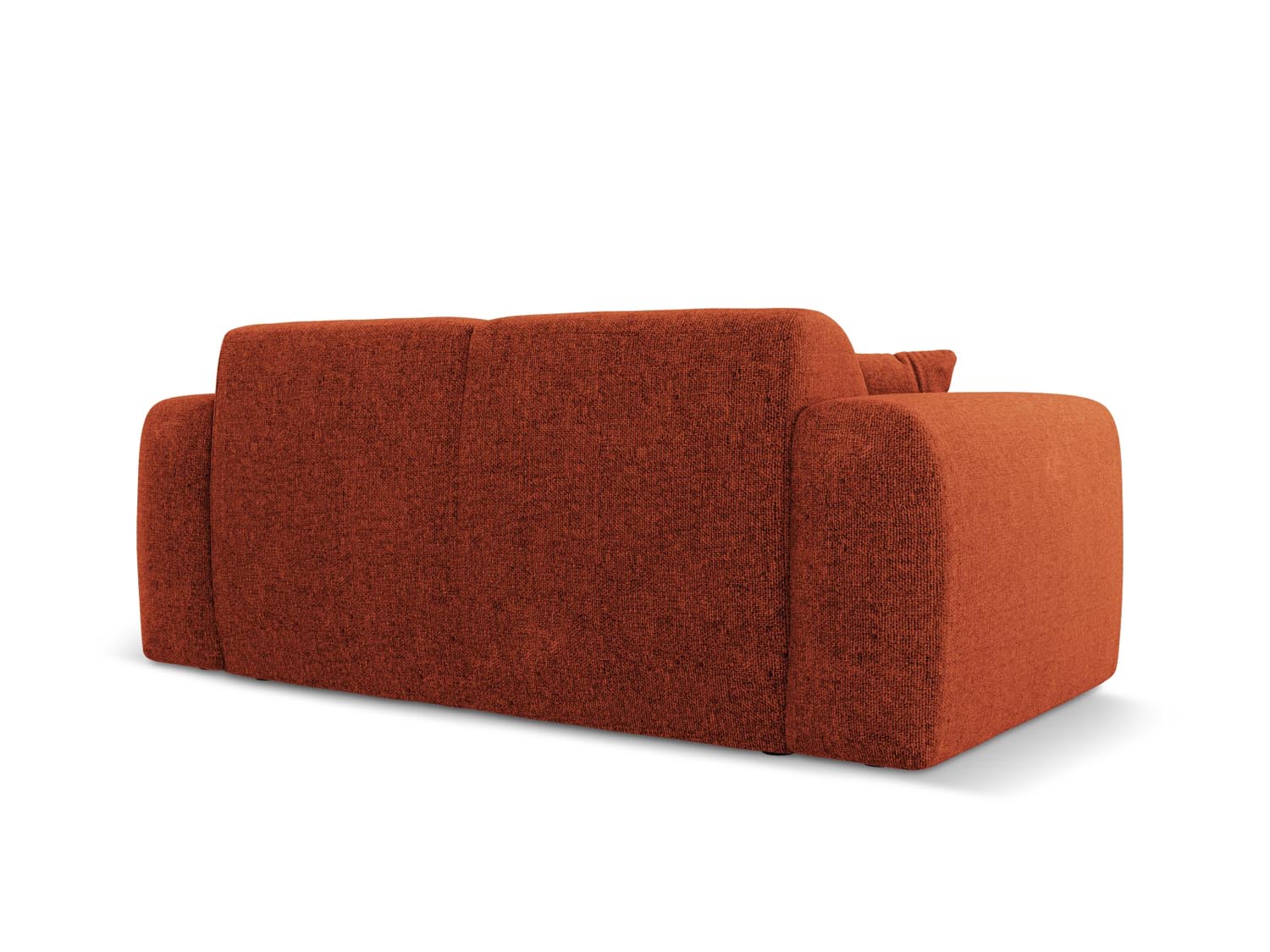 Elegantes Nolio 2-Sitzer Sofa in stilvollem Terracotta, ideal für entspannte Wohnräume, entworfen von Cosmopolitan Design.