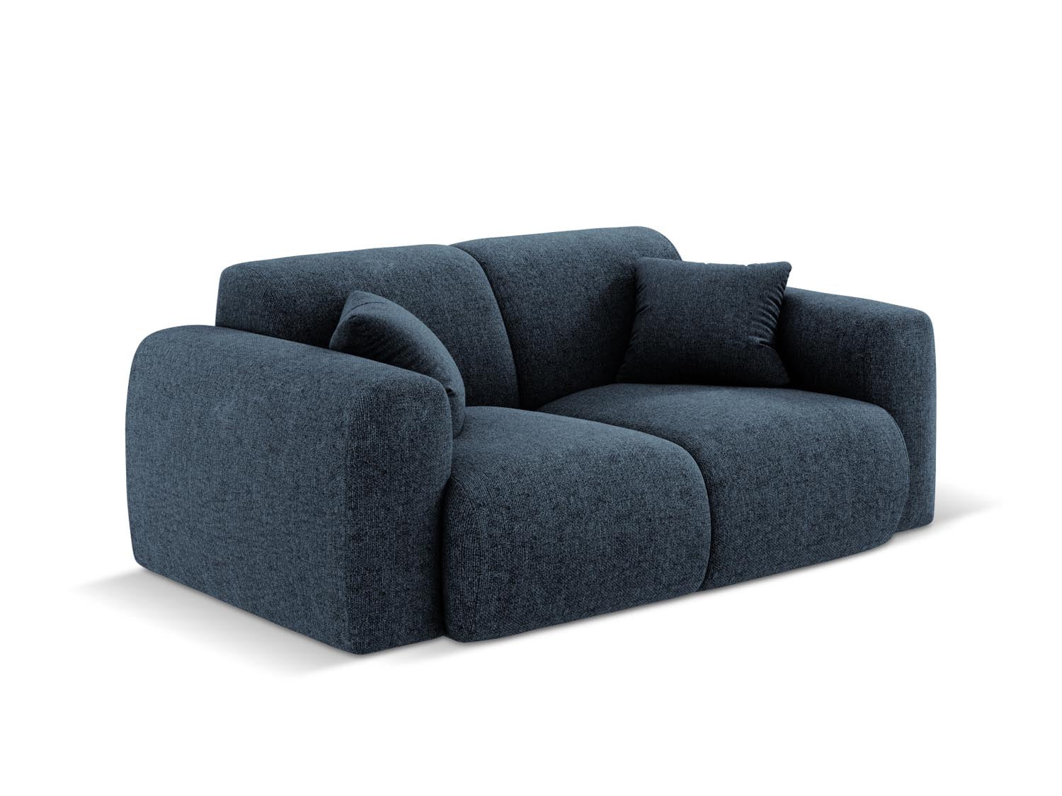 Modernes 2-Sitzer Sofa Nolio in Royal Blue-Haga, perfekt für stilvolle Wohnräume, bietet Komfort und Eleganz von Cosmopolitan Design.
