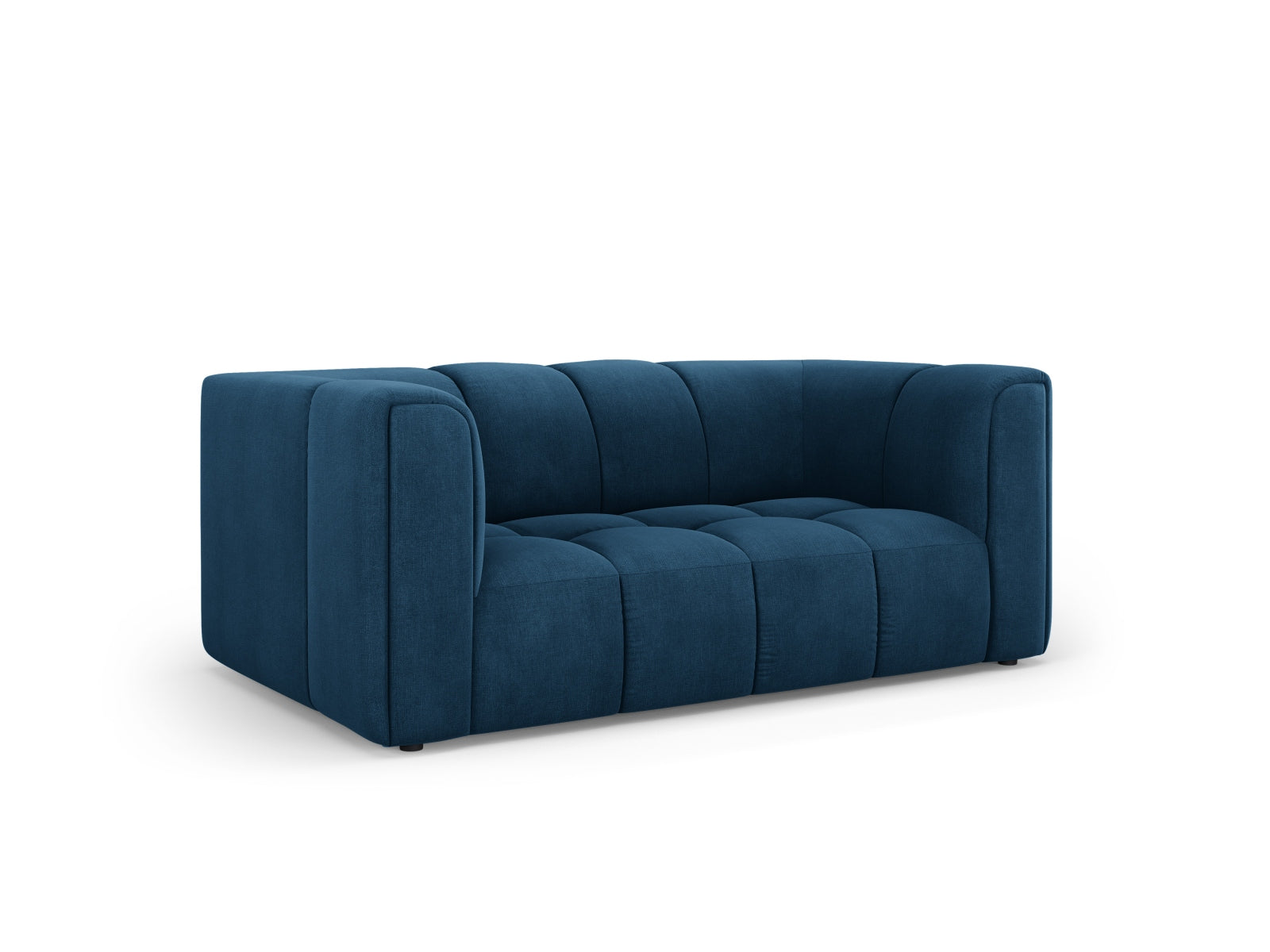 Elegantes 2-Sitzer Sofa Moritz in Royal Blue, stilvoll und modern, ideal für jedes Wohnzimmer, erhältlich bei KAQTU Design AG.