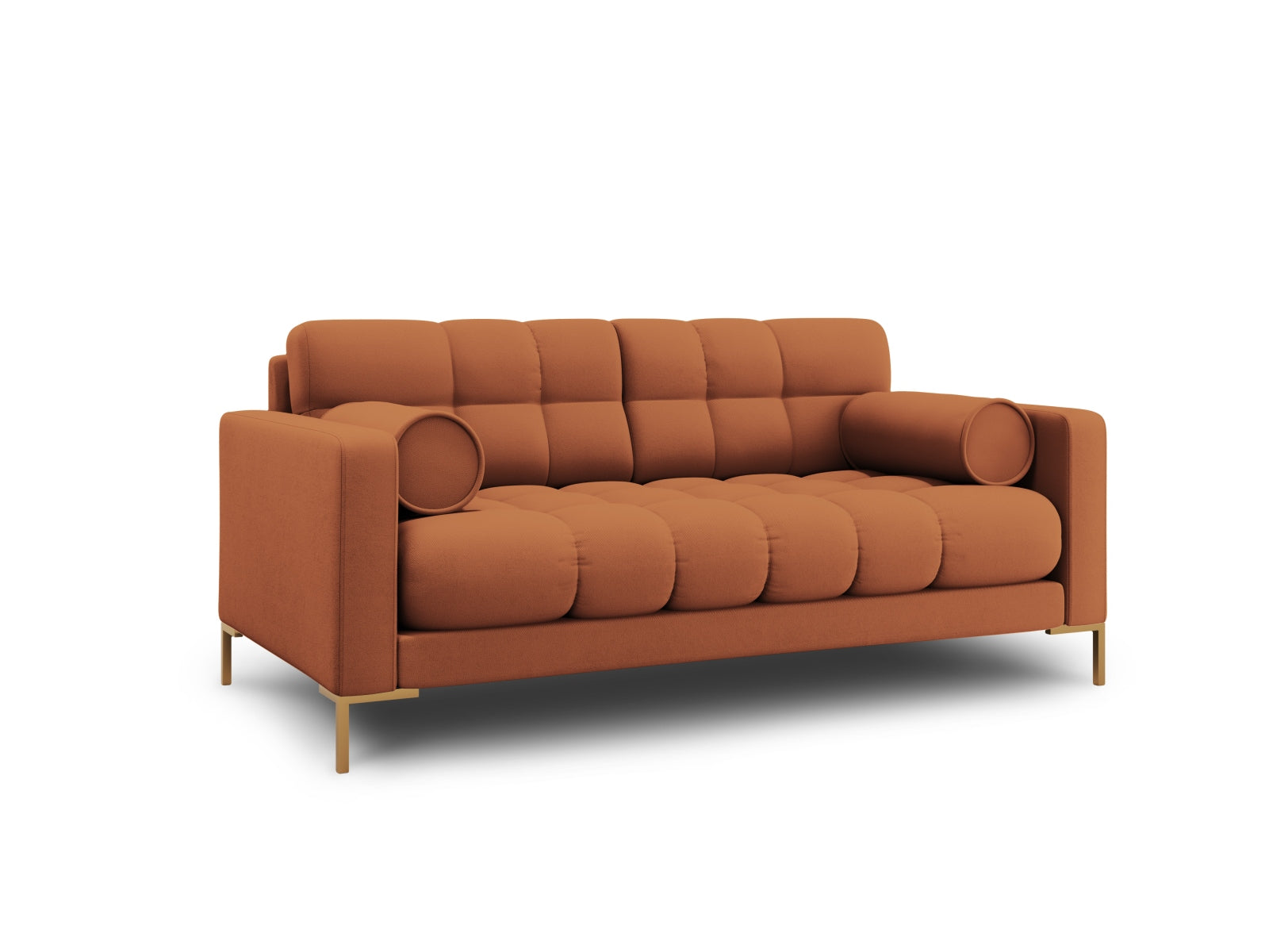 Modernes 2-Sitzer Sofa Bali in ansprechendem Brick-Neve, perfekt für gemütliche Abende und stilvolle Einrichtung von Cosmopolitan Design.