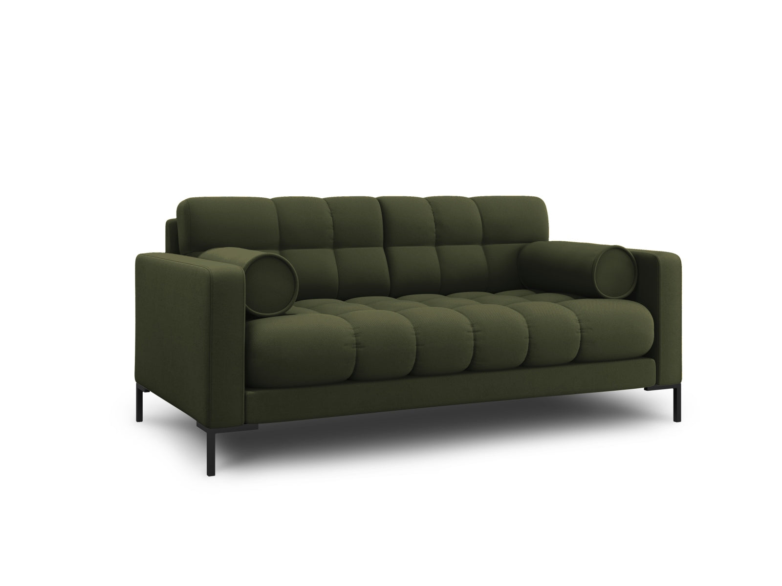 Elegantes 2-Sitzer Sofa Bali in stilvollem Grün, ideal für moderne Wohnräume, erhältlich bei KAQTU Design AG.