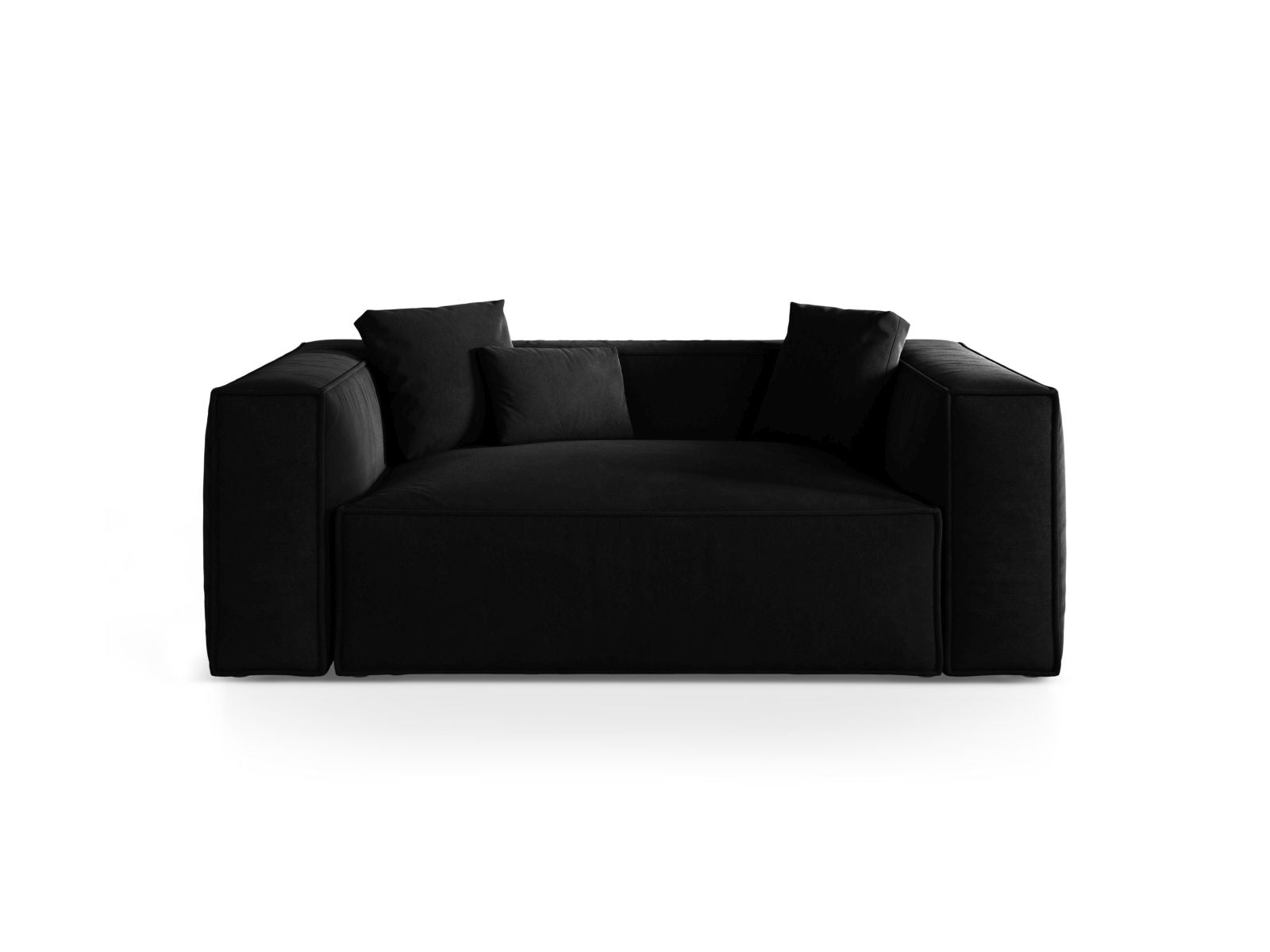 2-Sitzer Sofa Aveiro in Black-Casino präsentiert im Onlineshop von KAQTU Design AG. 2er Sofa ist von Cosmopolitan Design