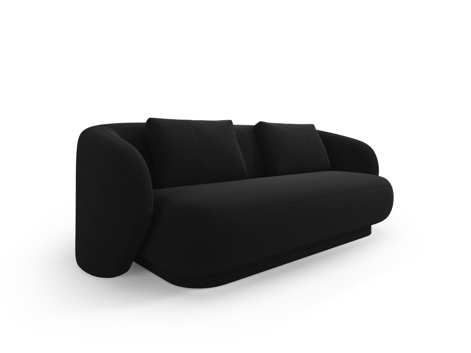 Camden Velour Sofa 2 Sitzer in Black präsentiert im Onlineshop von KAQTU Design AG. 2er Sofa ist von Cosmopolitan Design