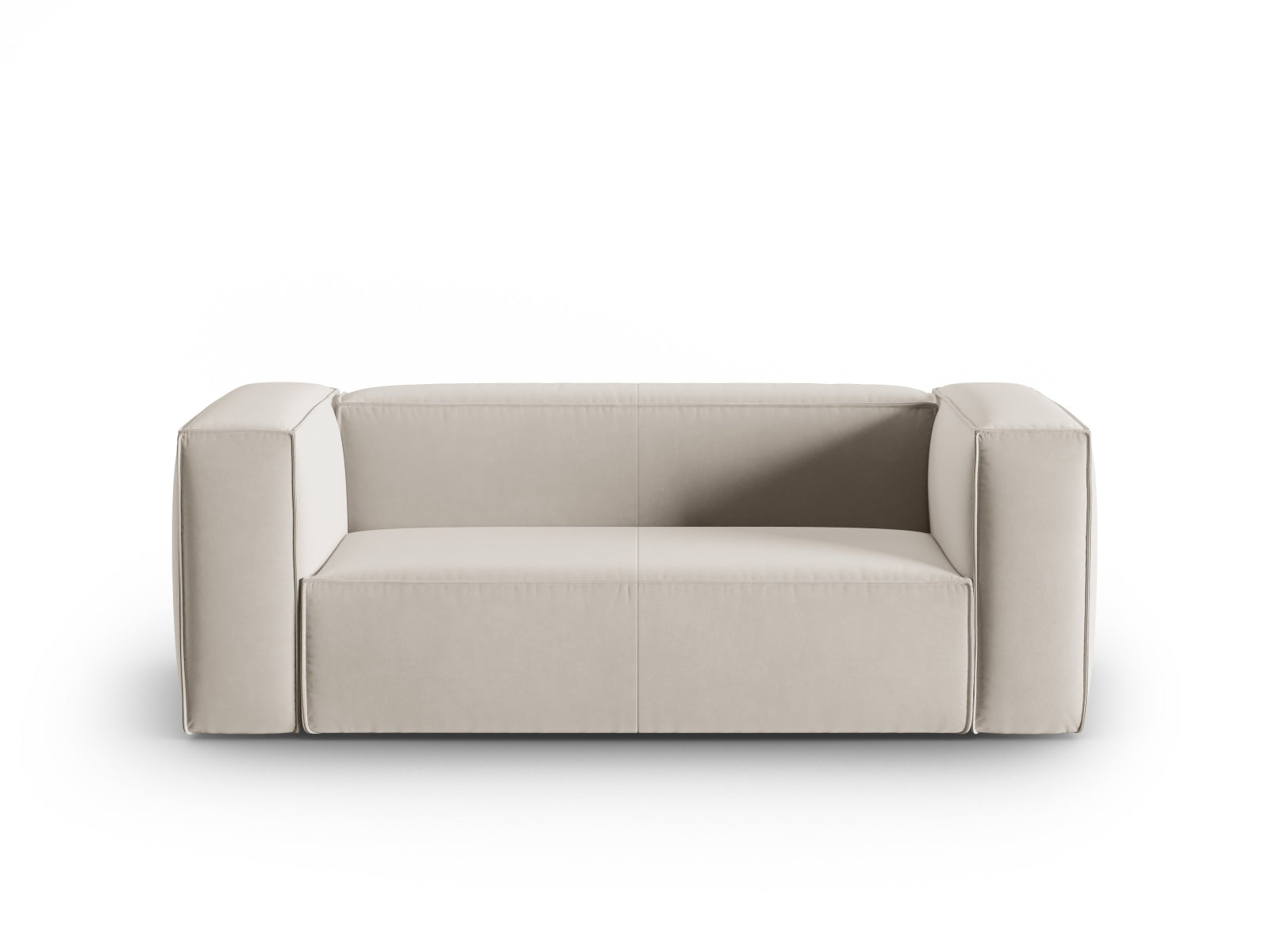 Mackay Velour Sofa 2 Sitzer in Ecru präsentiert im Onlineshop von KAQTU Design AG. 2er Sofa ist von Cosmopolitan Design