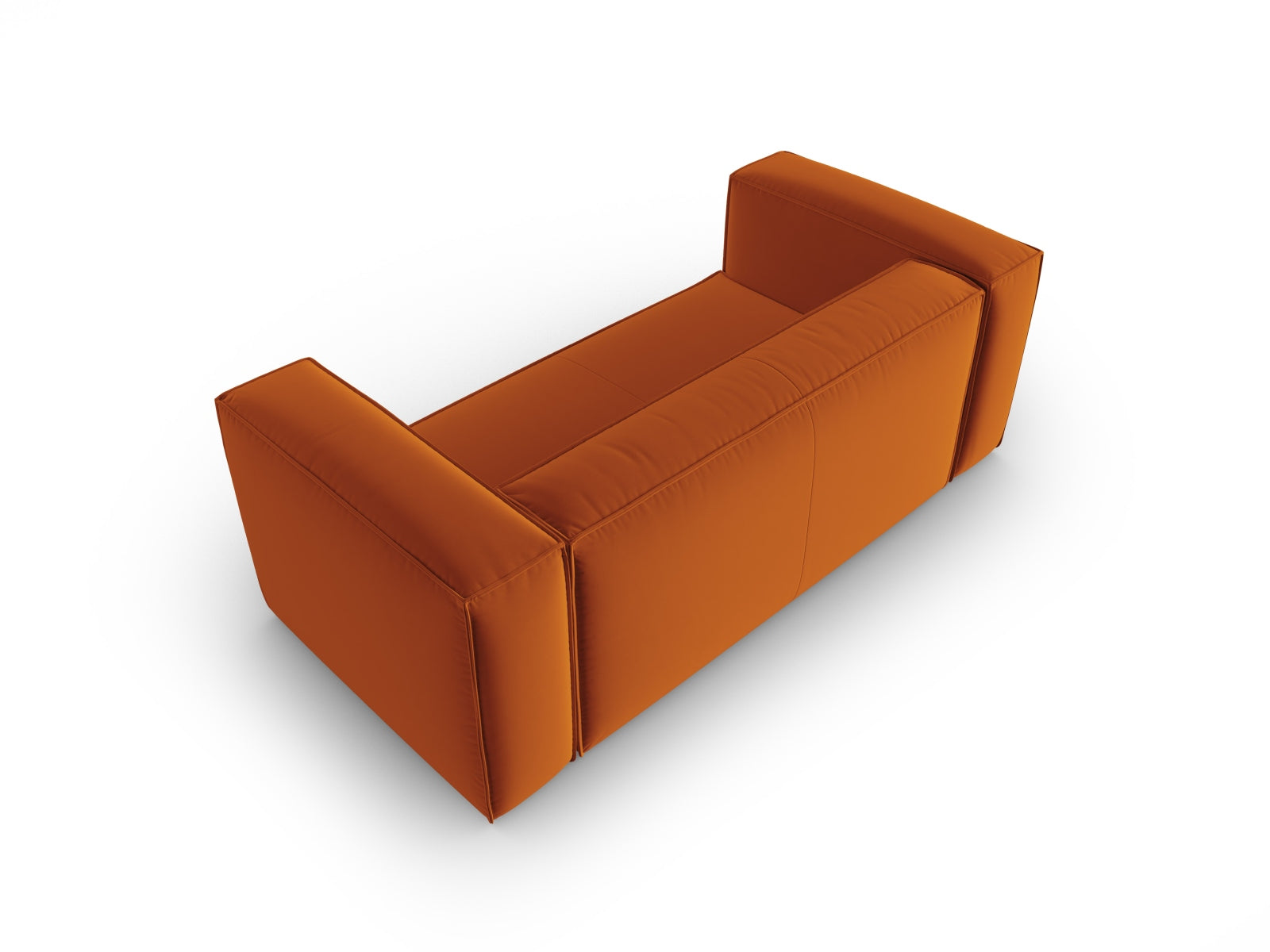 Erleben Sie das elegante Mackay Velour Sofa 2 Sitzer von Cosmopolitan Design – ideal für stilvolle Wohnräume und höchsten Sitzkomfort.